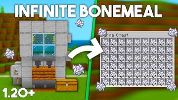 BEST 1.21 AUTOMATIC BONEMEAL FARM TUTORIAL in Minecraft Bedrock (MCPE/Xbox/PS4/Switch/PC)