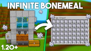 BEST 1.20 AUTOMATIC BONEMEAL FARM TUTORIAL in Minecraft Bedrock (MCPE/Xbox/PS4/Switch/PC)