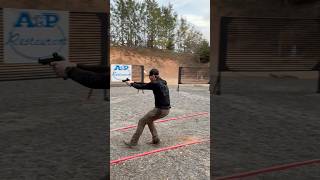Shoot on the move or no? #atriumperformance #uspsagrandmaster #competitiveshooting