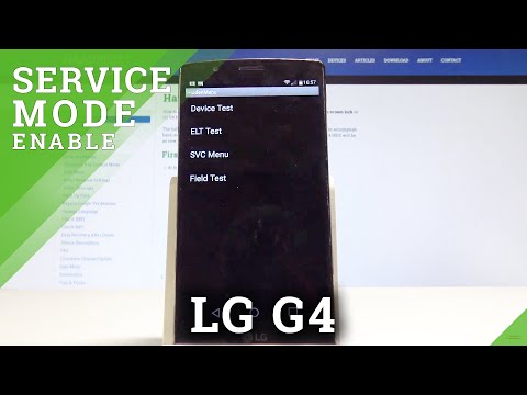 Service Mode in LG G4 - Service Code / Hardware Test