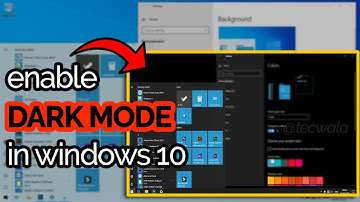 2 ways to enable DARK THEME mode in Windows 10 || Tecwala