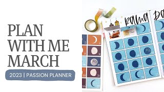 Plan With Me March 2023 | Passion Planner Ramadan Theme