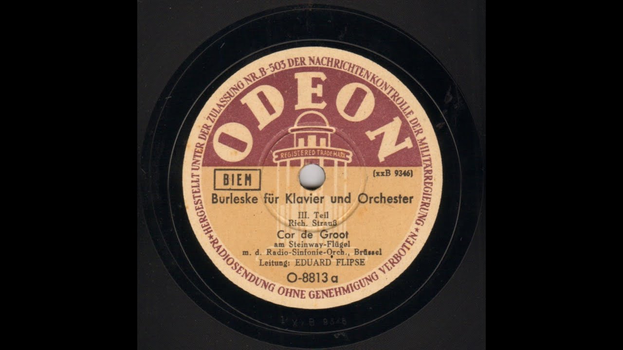 Cor de Groot, Eduard Flipse - R. Strauss Burlesque Odeon 1944