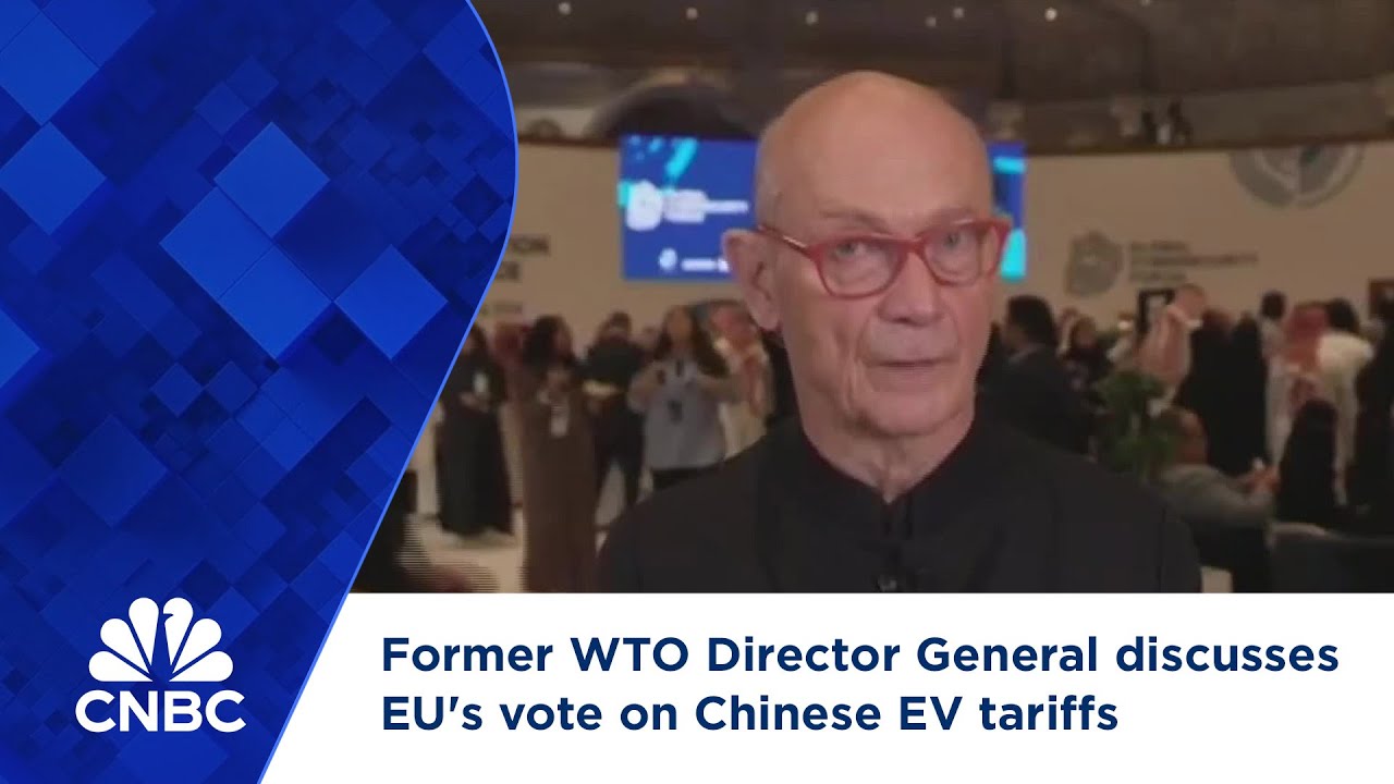Former WTO Director General discusses EU's vote on Chinese EV tariffs ...