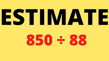 Estimating Quotients #division #grade5maths