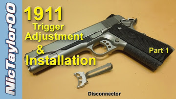 1911 Pistol Trigger Adjustment for Overtravel and Pretravel - PART 1