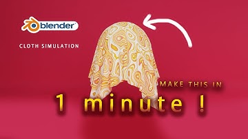 Blender in 1 Minute | Cloth Simulation | CG Professor
