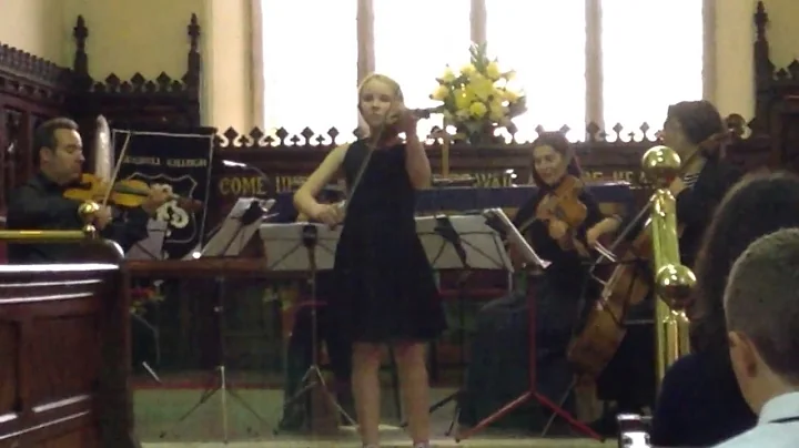 Eileen Cleary on violin with the RTE Contempo Quar...