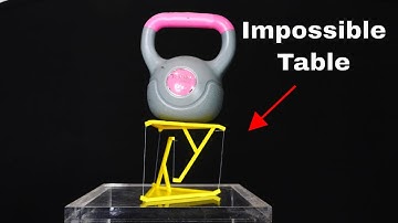 Fake or Real? Floating Table Held Up By Only Strings