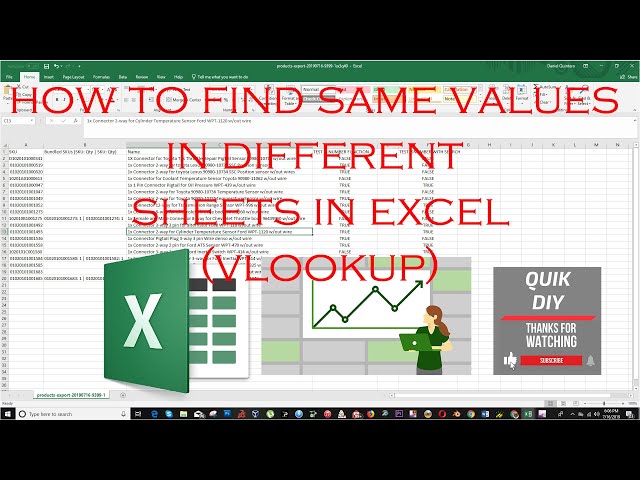 How To Find Same Values in Different Sheets in Microsoft Excel class=