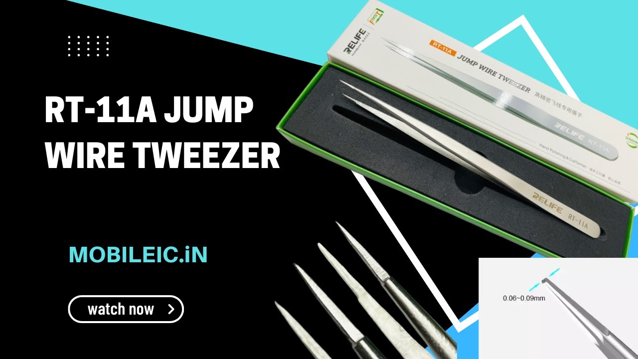 video RELIFE RT-11A JUMP WIRE TWEEZERS