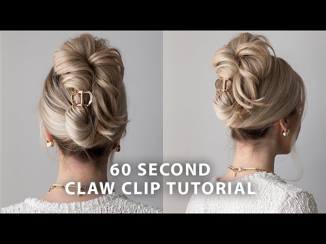 Claw clip  Clip hairstyles, Effortless hairstyles, Bride hair clips