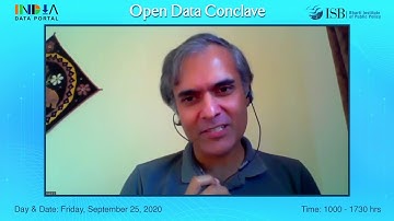 India Data Portal-Open Data Conclave–Framework, Sustainability and Support for Open Data-Anand S