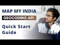 Map my india  quick start with geocoding api   in hindi