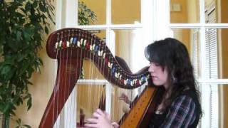 Video thumbnail of "Comptine d'un autre été - Yann Tiersen (Amélie Poulain) - harp / harpe"