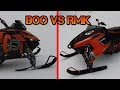 Polaris vs skidoo  rc snowmobile competition