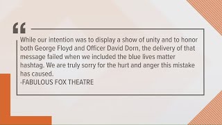 Fox Theater issues apology