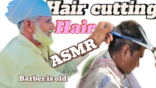 ASMR Fast hair Cutting & Shaving With Barber is old public [part106]