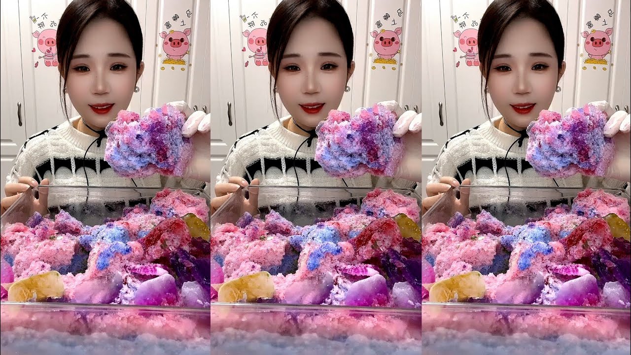 ASMR SHAVED ICE EATING YY