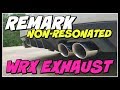 Remark nonresonated catback exhaust 20152017 wrx  sti