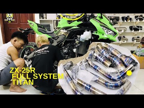 Video Quá trình Độ pô Kawasaki ZX25R Cổ pô Titan pô SC |... - youtube