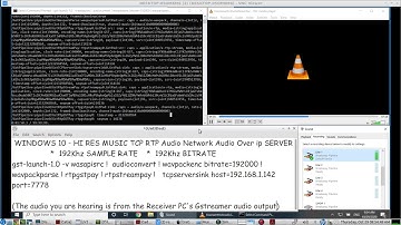 Windows 10 Hi-Res Audio TCP RTP Streaming Server - 192Khz Sample Rate, 192Khz Bitrate - LIVE demo