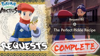 Pokemon Legends Arceus Request 80 Walkthrough "The Perfect Pickle Recipe" How To Unlock & Guide