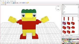 LeoCAD: 3D-модель "Вратарь"(Goalkeeper) screenshot 5