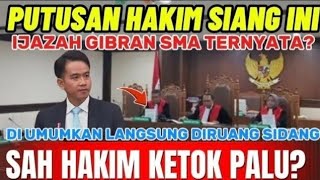 Download Lagu SIDANG IJAZAH GIBRAN HARI INI‼️HAKIM PUTUSKAN TERNYATA, HAKIM KETUK PALU ⁉️ MP3