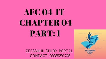 Chapter 04 IT (MS EXCEL) (Part 1)