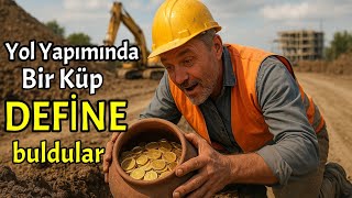 Yol Yapımında Bir Küp Define Buldu 