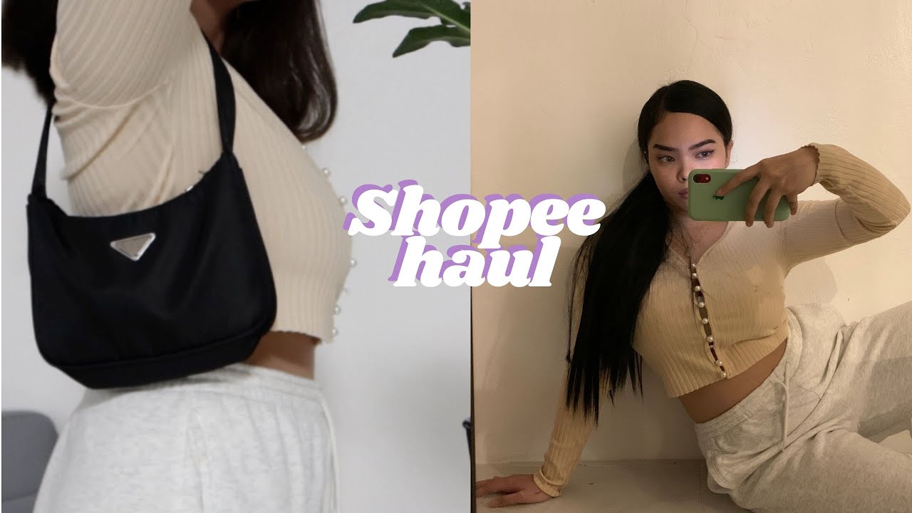 AFFORDABLE SHOPEE AND LAZADA HAUL (Philippines) PRADA inspired bag | Jen Duran