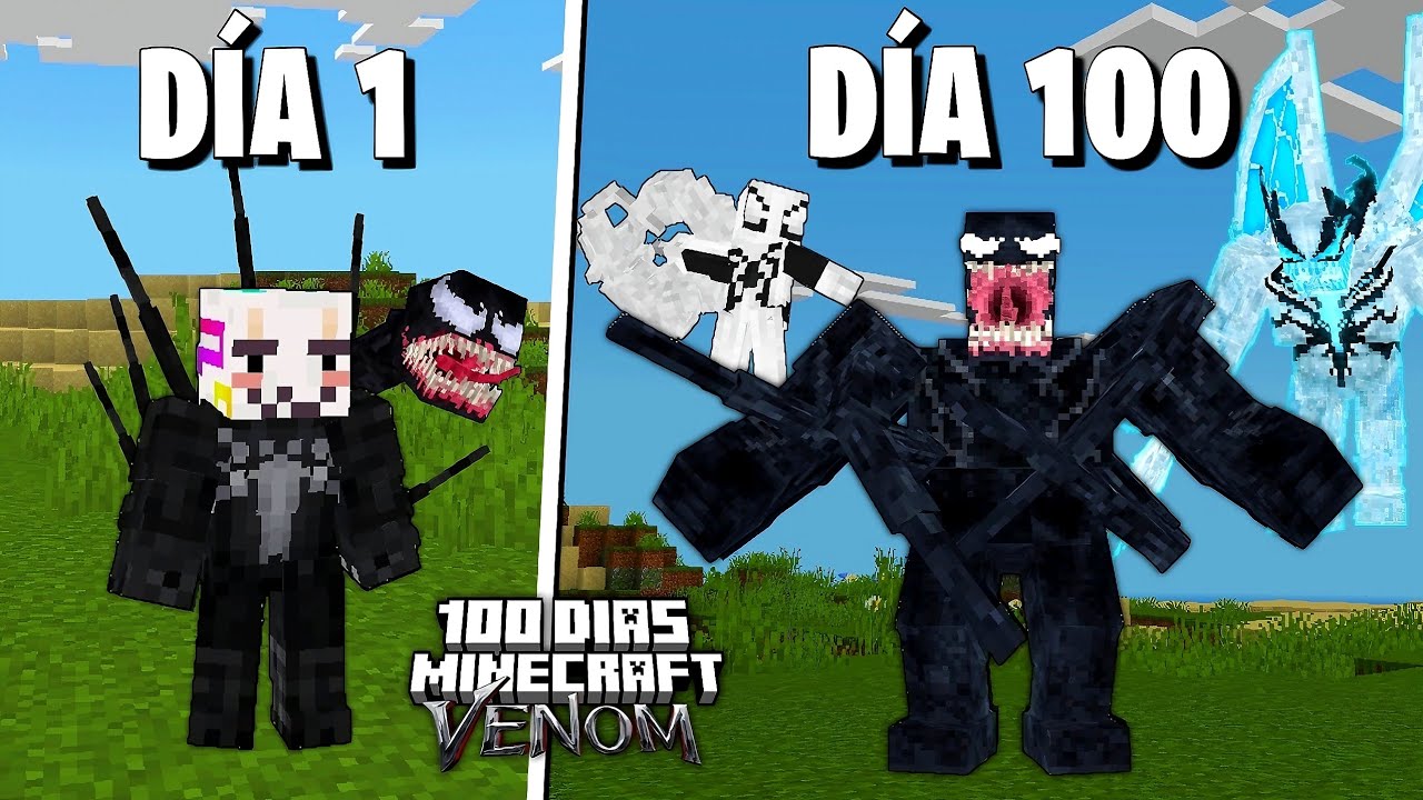 ¿Qué pasa si Tienes PODERES de VENOM por 100 Días en Minecraft? 