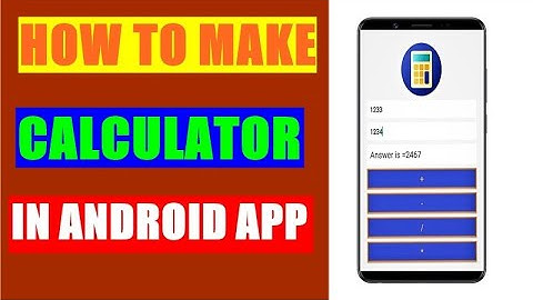 How to Create simple Calculator App in Android Studio