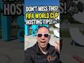 DON'T MISS THIS! FIFA WORLD CUP HOSTING TIPS! :loudspeaker: