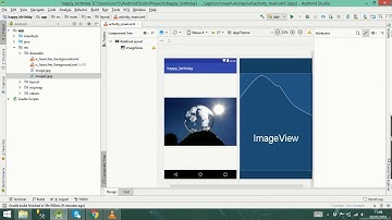 How to add image and background to a project in Android studio