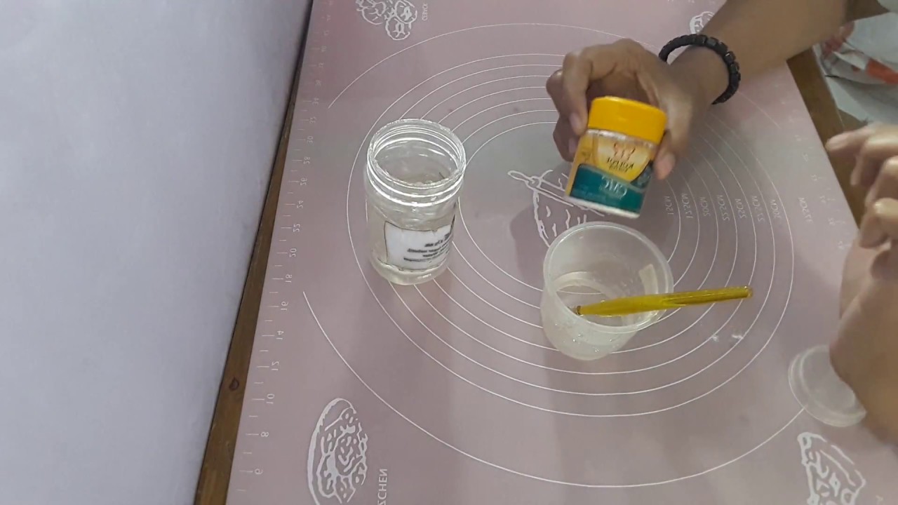 Cara membuat Lem Fondant glue tutorial YouTube