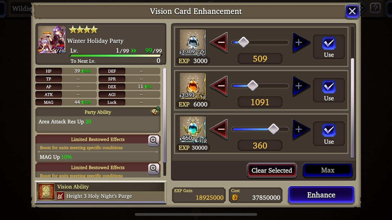 FFBE WOTV GLOBAL: Pulling for Christmas VC while fighting my itch to pull for Christmas units...