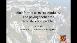 08. The phylogenetic tree reconstruction problem