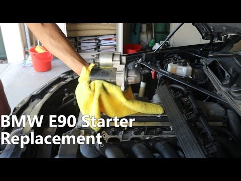 Replace Bmw E90 Starter E90 E92 E9x Youtube