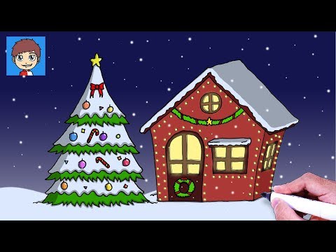 Video: Cara Menggambar Rumah Santa Claus