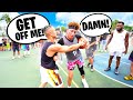 THINGS GOT HEATED! Trash Talking 1v1 Basketball Against Carlos From Savage Squad!