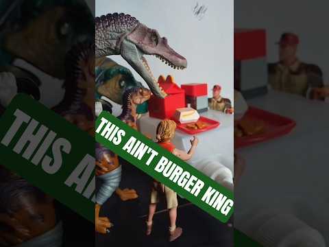 Jurassic McDonalds 2: THIS AIN'T BURGER KING (audio credits to @Epic_Weegee ) #fyp #jurassicpark