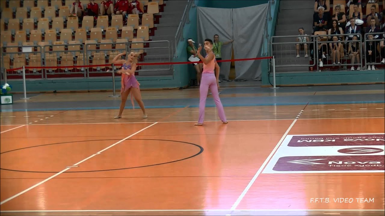 EuroTwirl 2015 -  Preliminaire Duo Junior France - Lisy & Noam