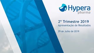 Apresentação de resultados Hypera pharma 2º Trimestre 2019 | 2T19 HYPE3