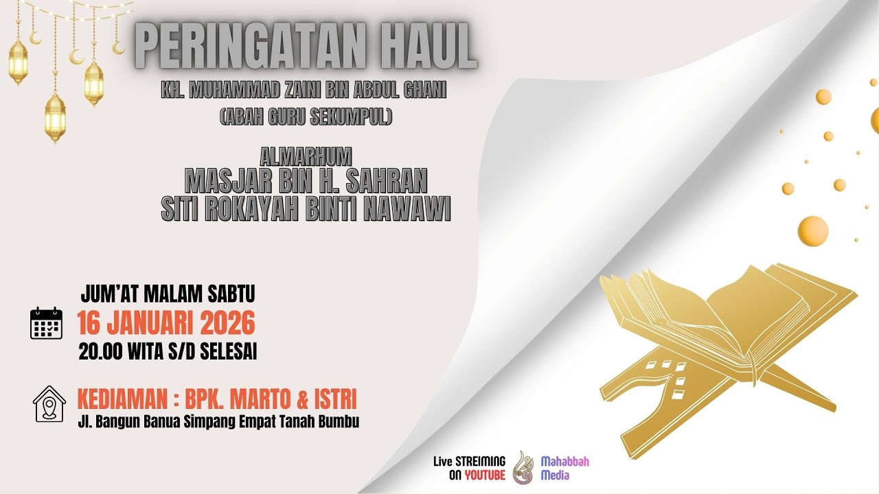 LIVE PERINGATAN ISRA MI'RAJ NABI MUHAMMAD SAW  DAN HAUL  GURU SEKUMPUL