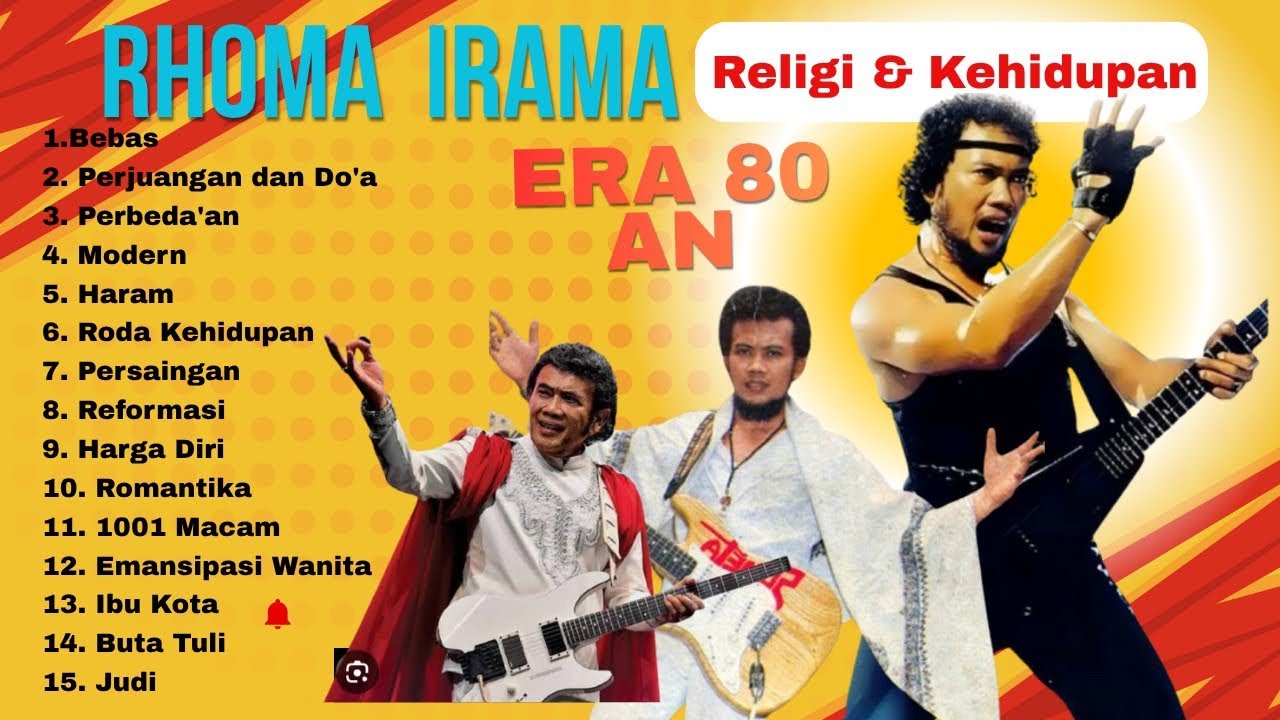 Kumpulan Lagu Rhoma Irama Terpopuler Sepanjang Masa | Lagu Dangdut Legendaris Penuh Makna