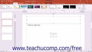 PowerPoint 2016 Tutorial The Ribbon Microsoft Training