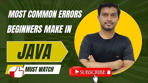 Most common syntax and logical errors beginners make in java| #enjoylearning 