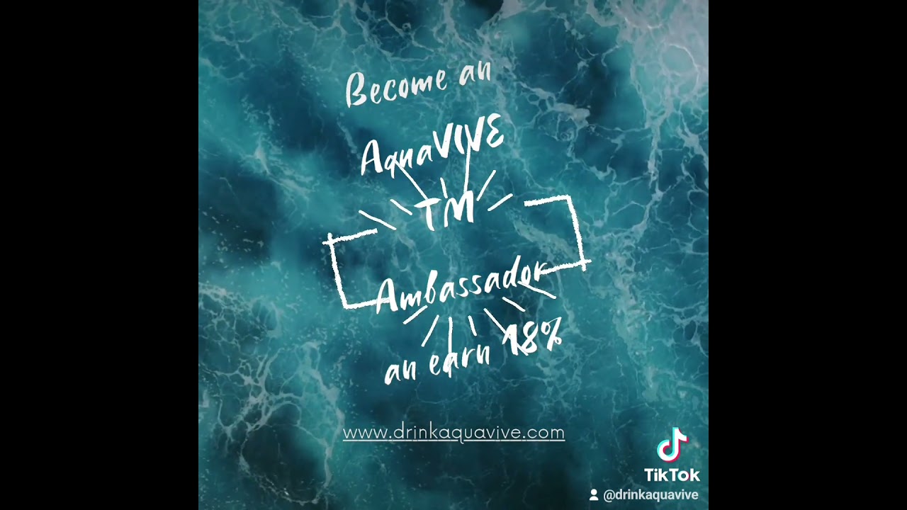 AquaVIVE TM launches Ambassador/Affiliate Program to bring a healthy Electrolyte Powder to market.